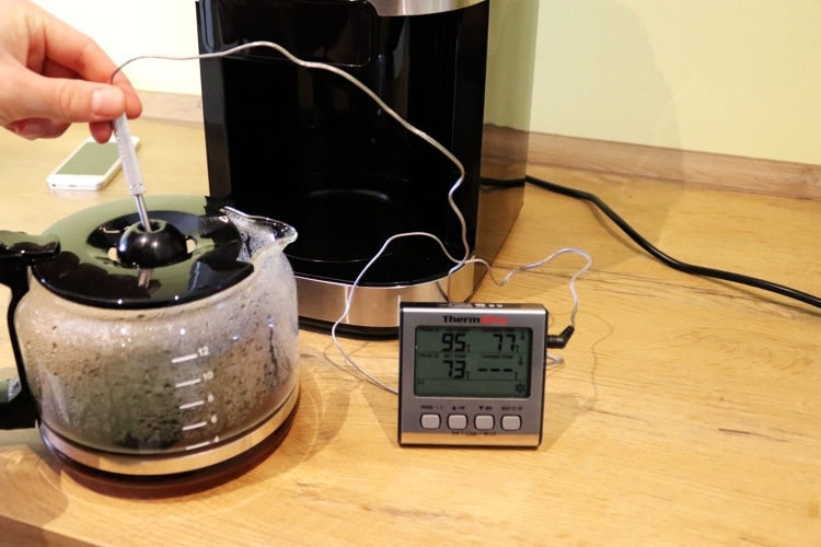 Kaffeemaschine Medion Kaffee Temperatur messen