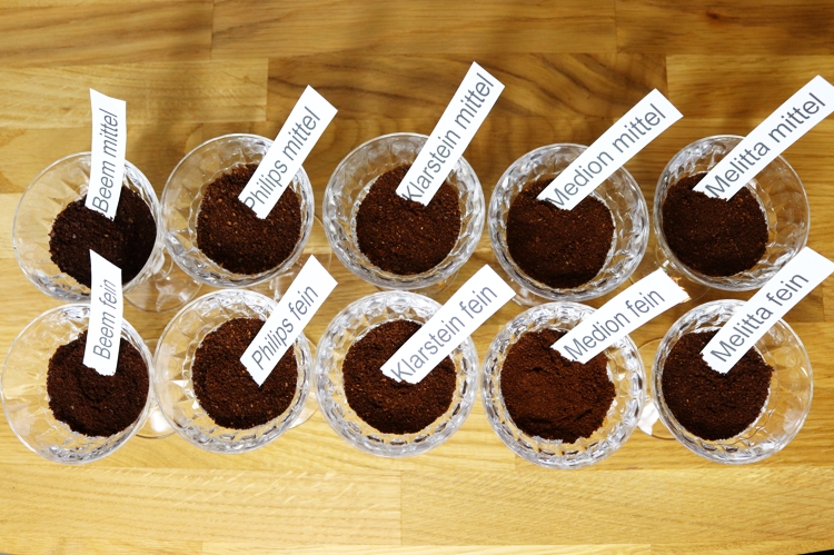 Kaffeemaschinen mit Mahlwerk Vergleich der Mahlgrade web - Coffee Tasters