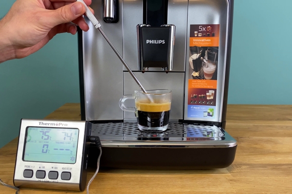 Philips LatteGo 3200 Kaffeevollautomat - Espresso Temperatur passt