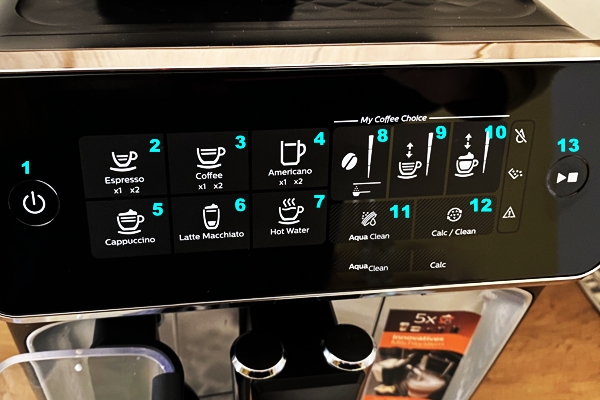 Philips LatteGo 3200 Kaffeevollautomat - Display