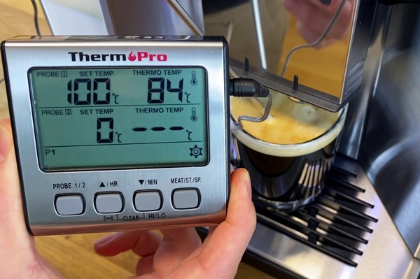 Siemens EQ.500 Kaffee Crema Temperatur messen - Coffee Tasters