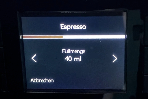 Jura E6 Einstellungen Menge Espresso - Coffee Tasters