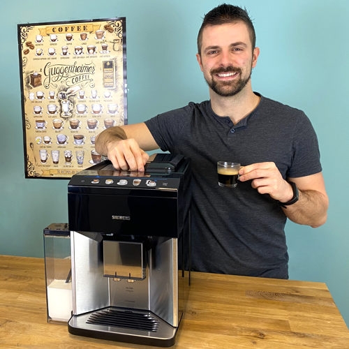 Siemens EQ.500 integral Kaffeevollautomaten Test Latte Macchiato