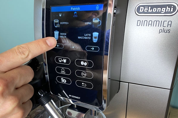 Kaffeevollautomat mit Kakao Funktion Display