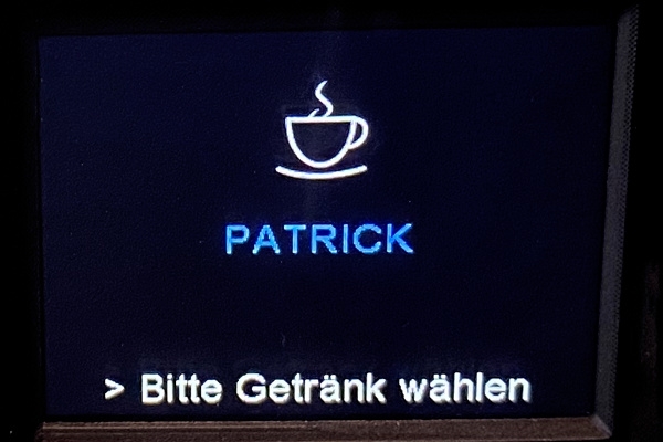 Melitta Latte Select Display Profil