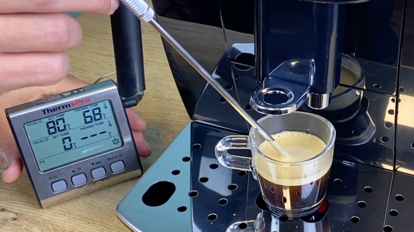 DeLonghi Magnifica S Espresso Temperatur messen