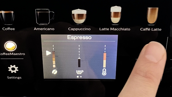 Saeco Gran Aroma Display Espresso einstellen