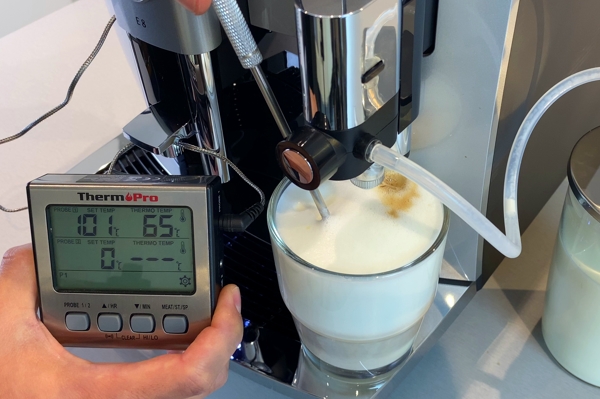 Jura E8 Cappuccino Temperatur messen
