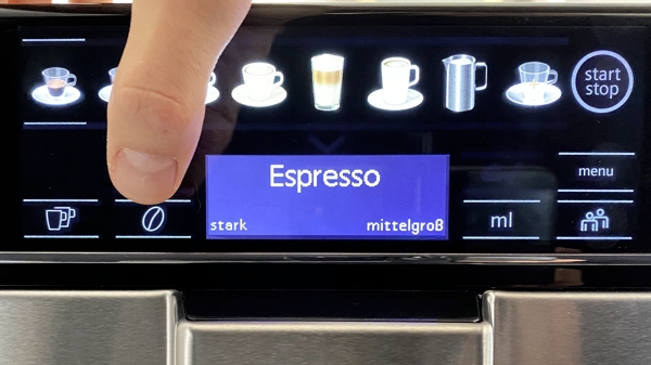 Siemens EQ.6 Display Kaffeestaerke