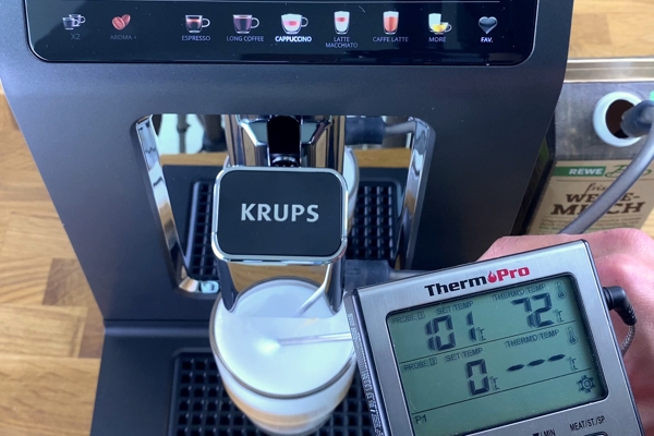 Krups EA895N Cappuccino Temperatur