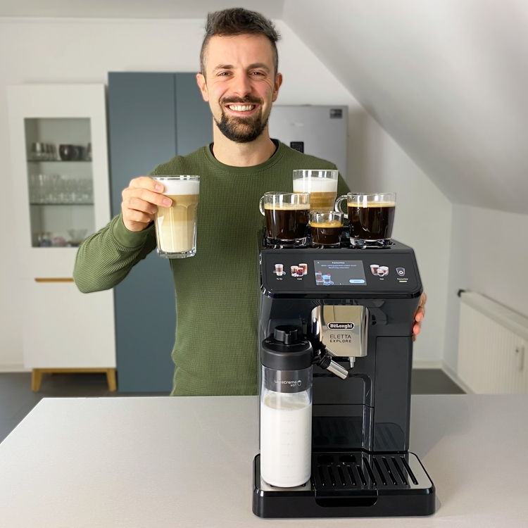 Kaffeevollautomat mit Milchbehälter Test