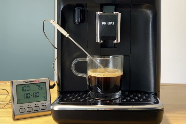 Philips LatteGo 2200 Kaffee Temperatur messen