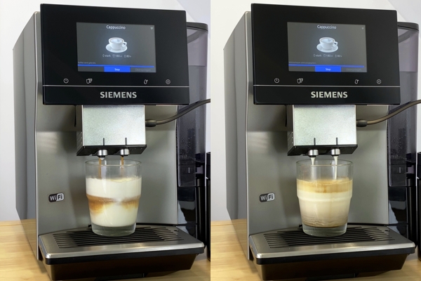 Siemens EQ.700 Cappuccino Vergleich